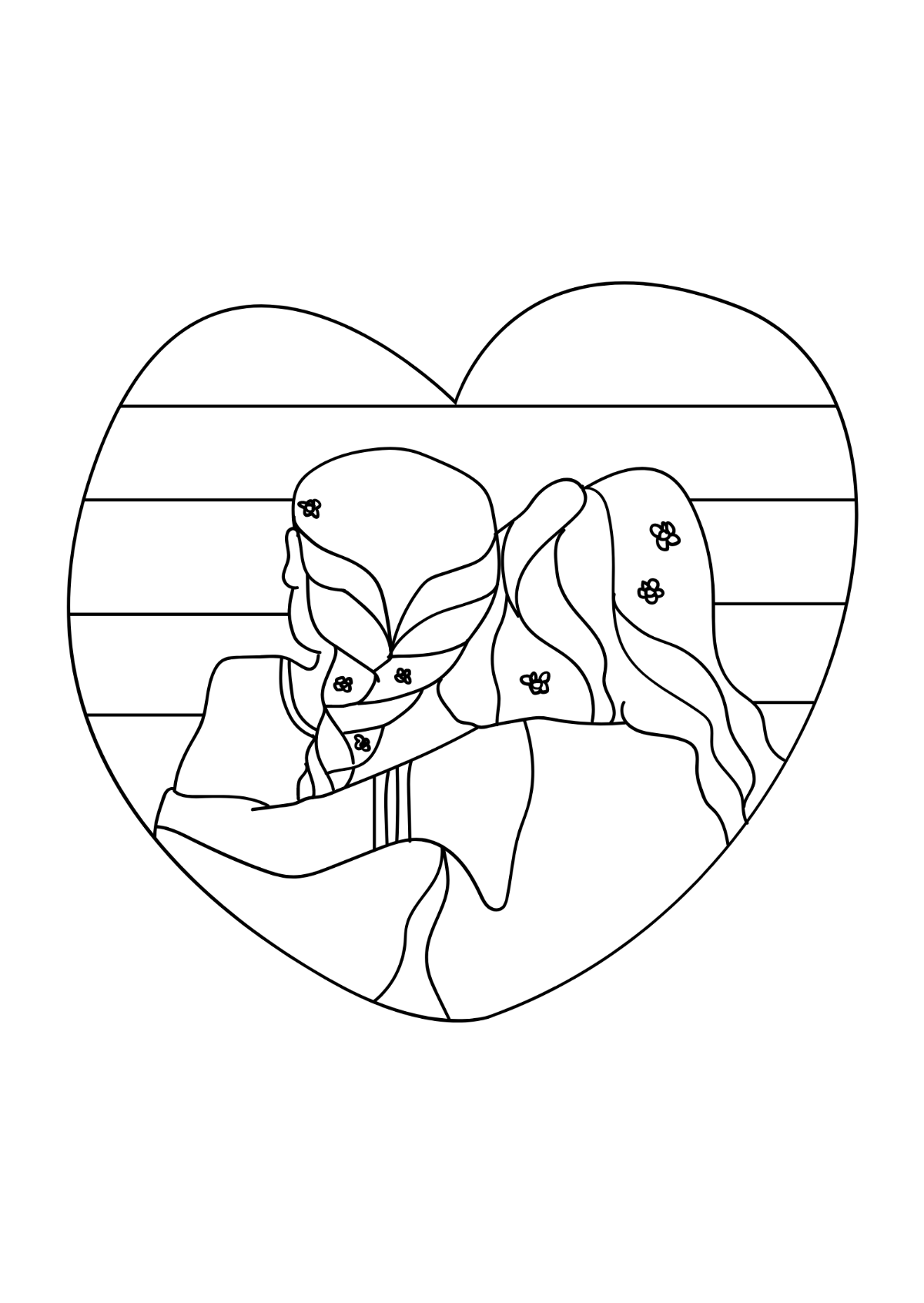 Beautiful Pride Month Drawing Template