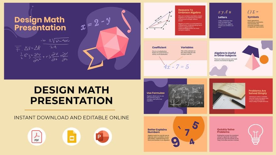 Free Design Math Presentation