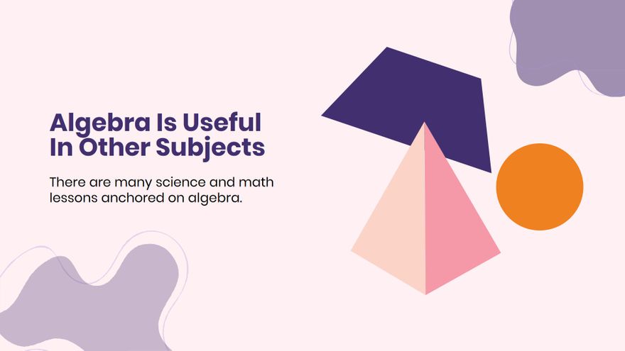 Free Design Math Presentation Template to Edit Online