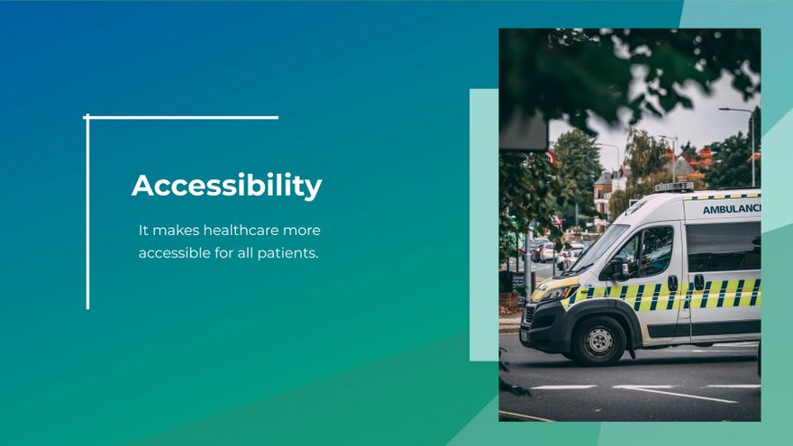Free Mobile Clinic Services Presentation Template to Edit Online
