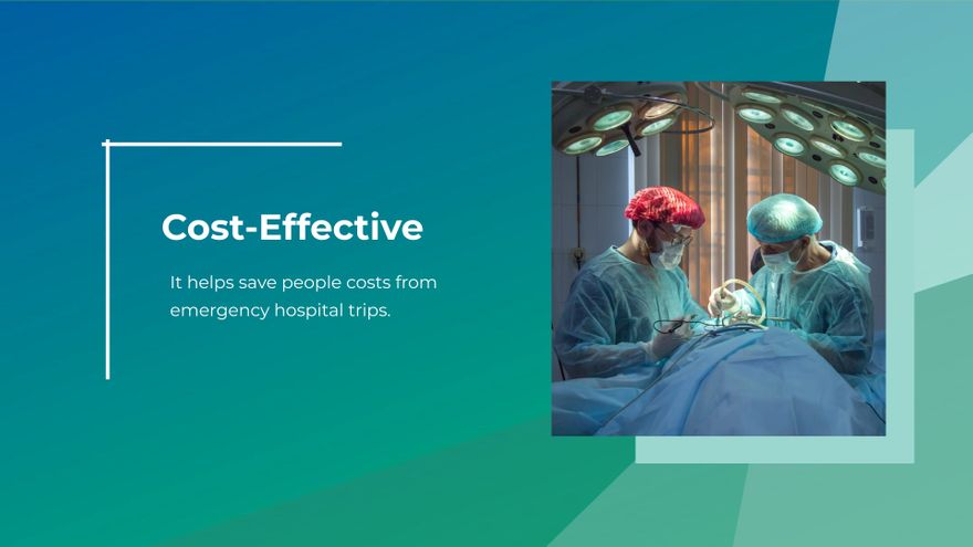 Free Mobile Clinic Services Presentation Template to Edit Online