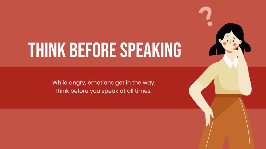 Free Anger Therapy Center Presentation Template to Edit Online