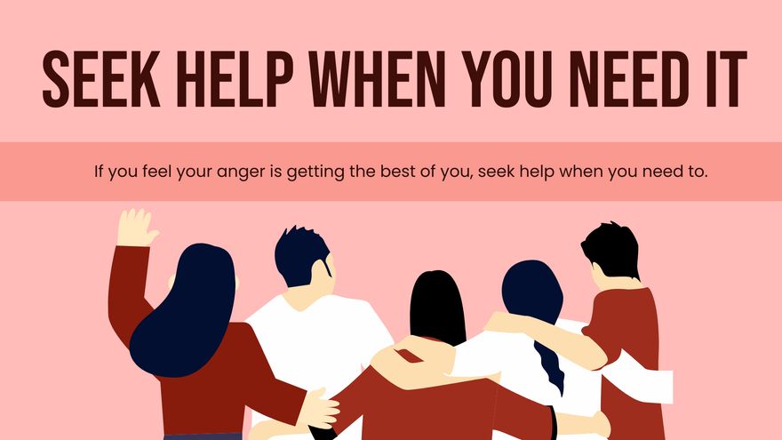 Free Anger Therapy Center Presentation Template to Edit Online