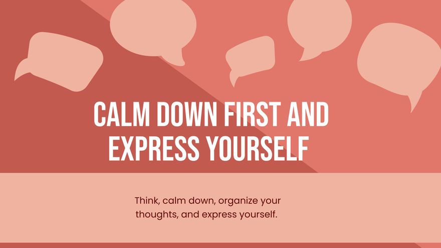 Free Anger Therapy Center Presentation Template to Edit Online