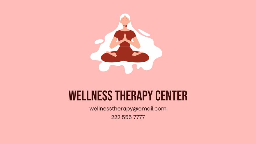 Free Anger Therapy Center Presentation Template to Edit Online