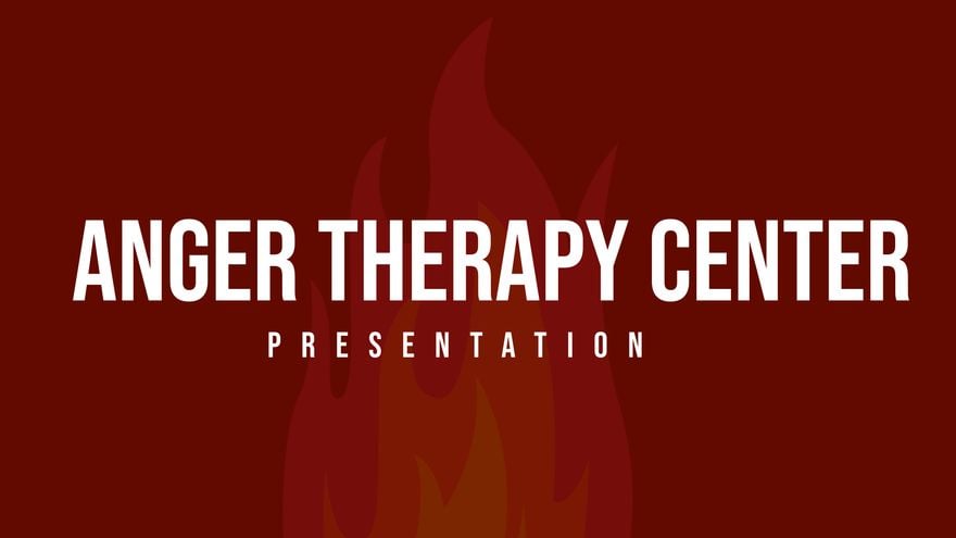 Anger Therapy Center Presentation