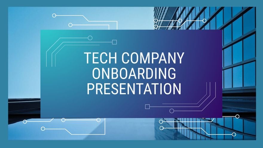 Tech Company Onboarding Presentation