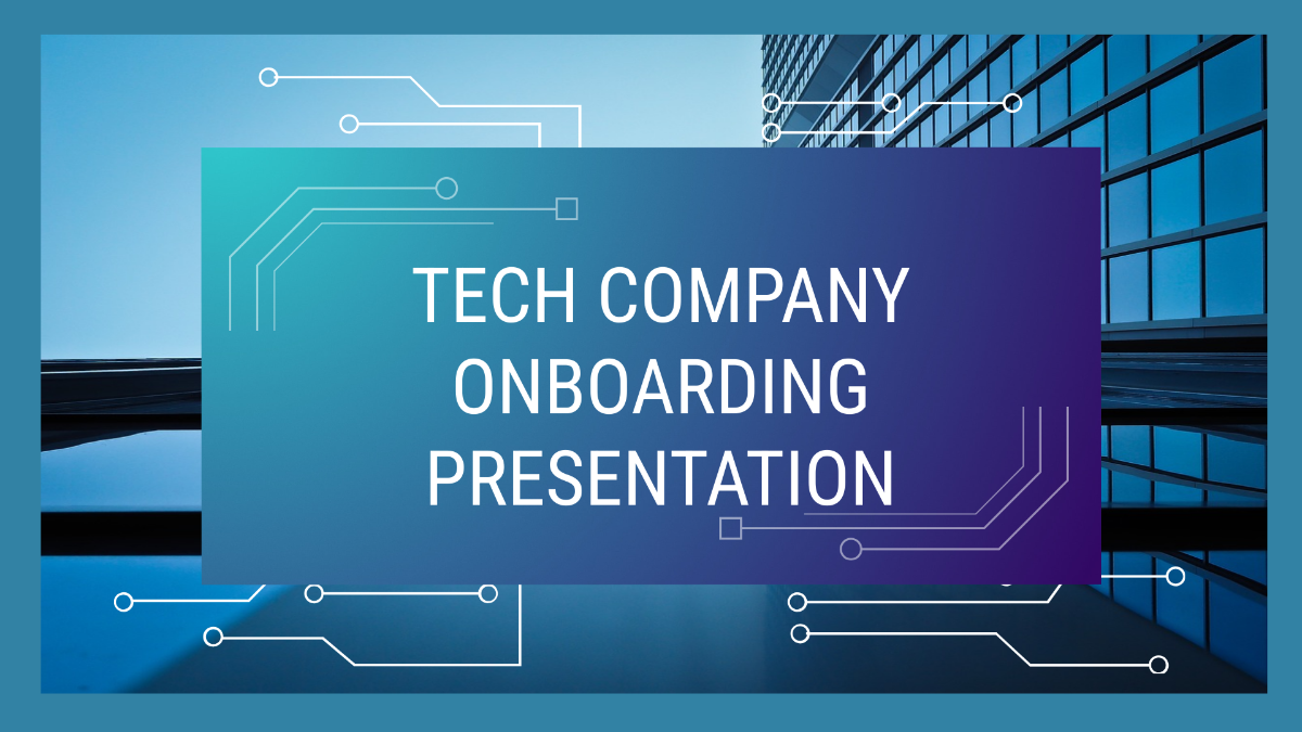 Tech Company Onboarding Presentation Template
