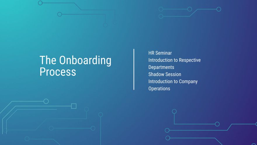 Free Tech Company Onboarding Presentation Template to Edit Online