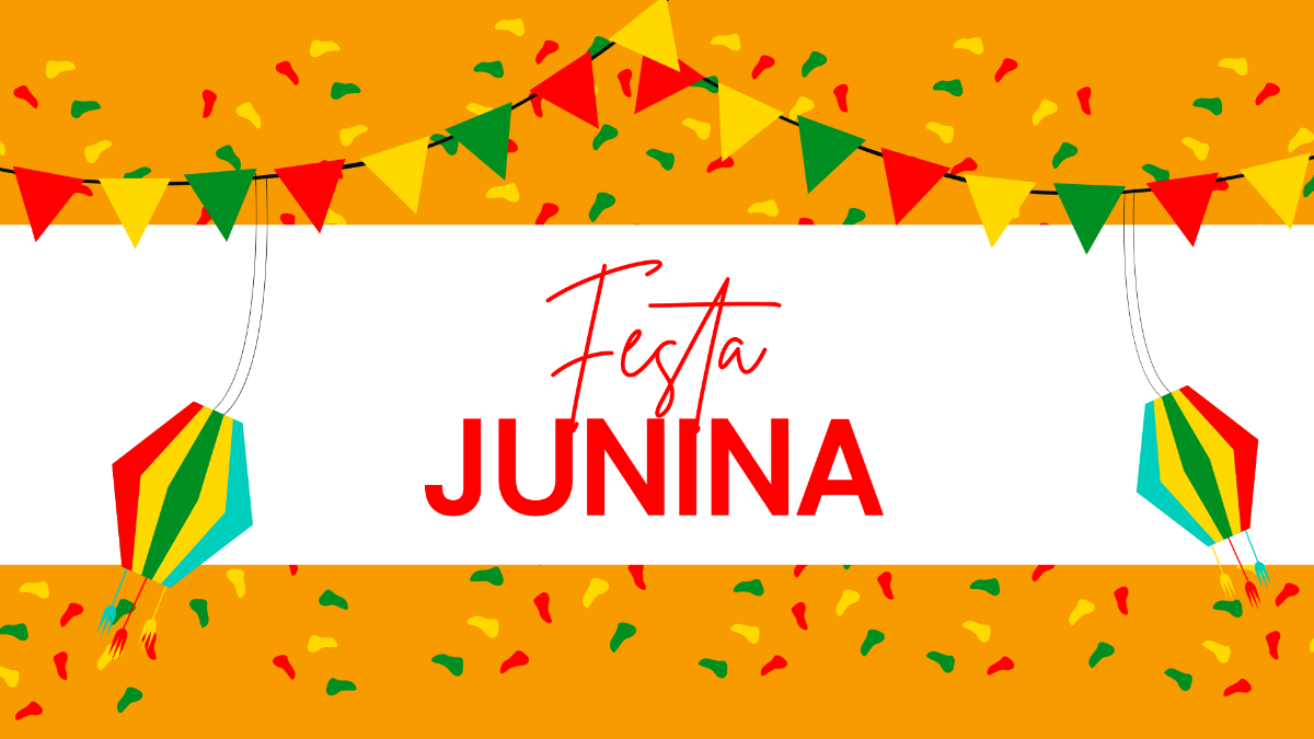 Festa Junina Banner Background Template