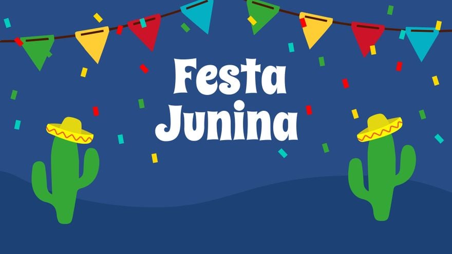 Free Festa Junina Cartoon Background