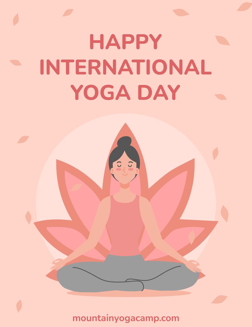 International Yoga Day Flyer Background