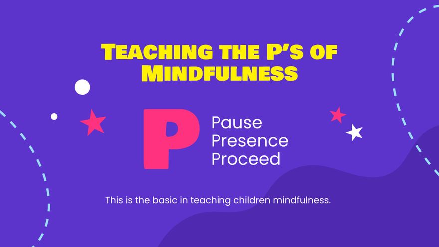 Free Mindfulness For Children Presentation Template to Edit Online