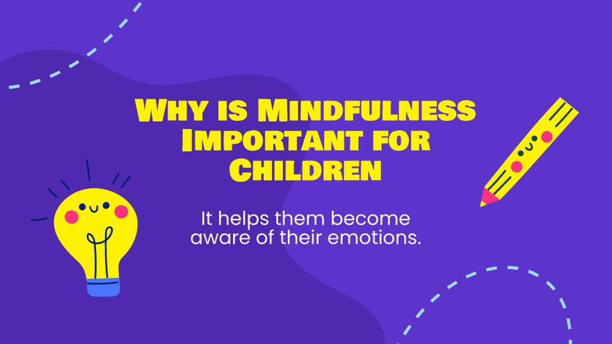Free Mindfulness For Children Presentation Template to Edit Online
