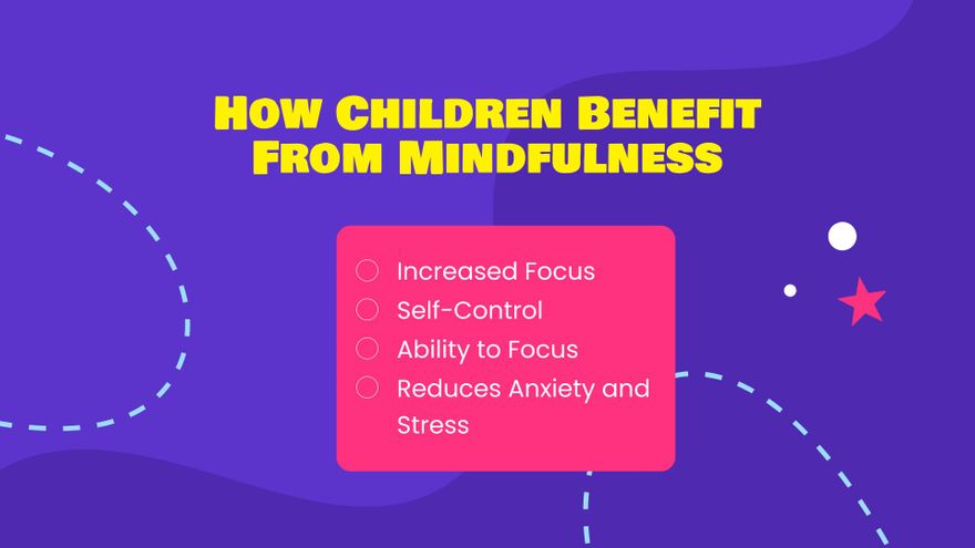 Free Mindfulness For Children Presentation Template to Edit Online