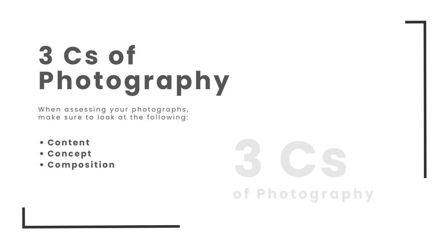 Photography Presentation