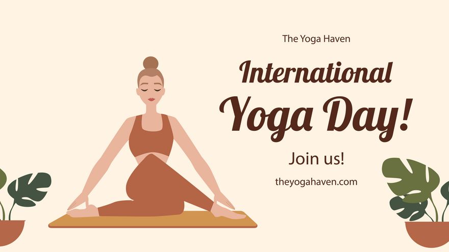 International Yoga Day Invitation Background
