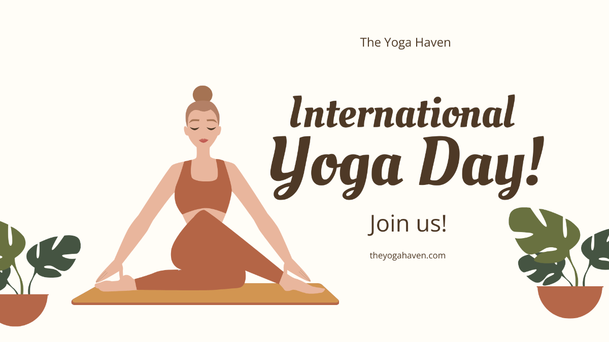 International Yoga Day Invitation Background Template