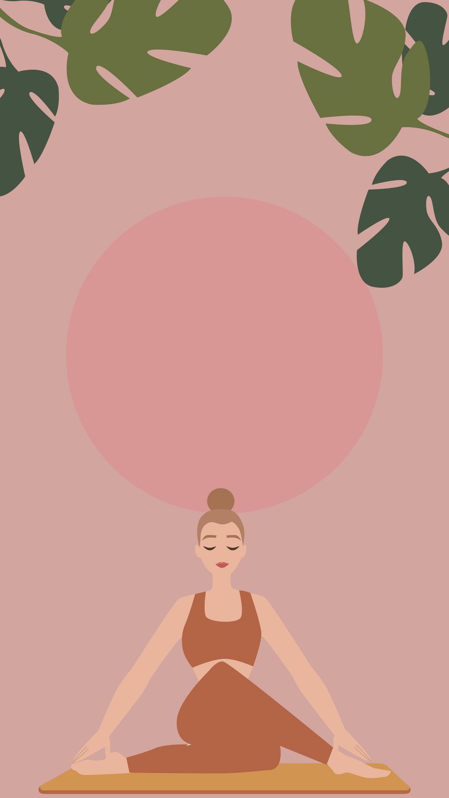 International Yoga Day iPhone Background in EPS, Illustrator, JPG