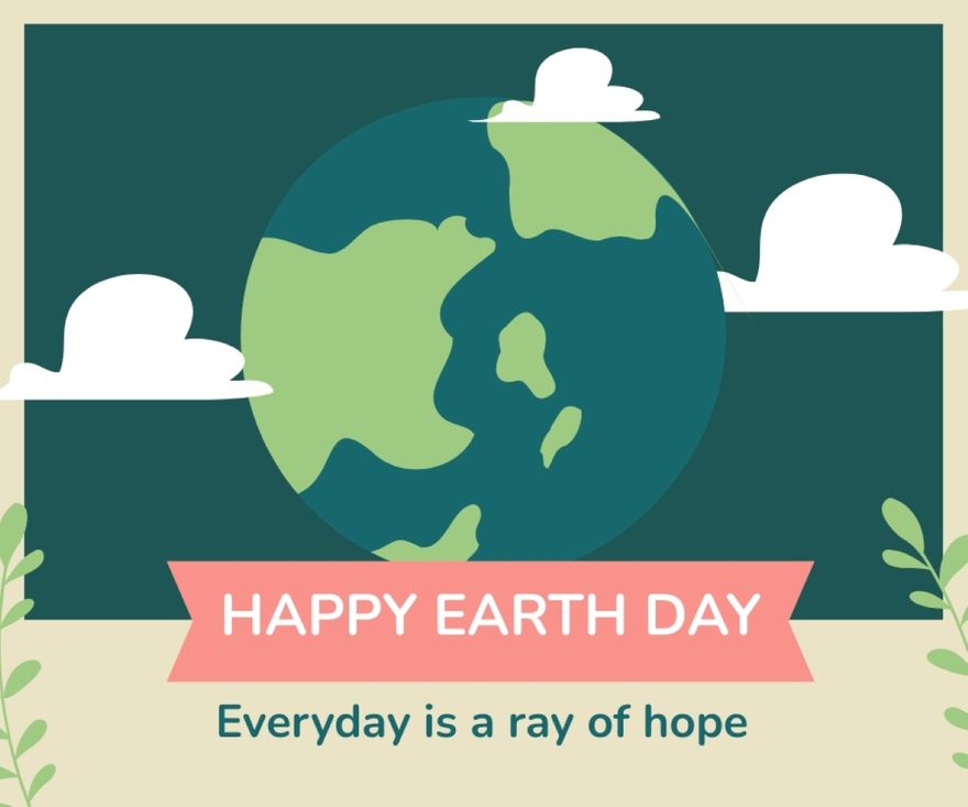 Free Earth Day Photo Banner Template to Edit Online