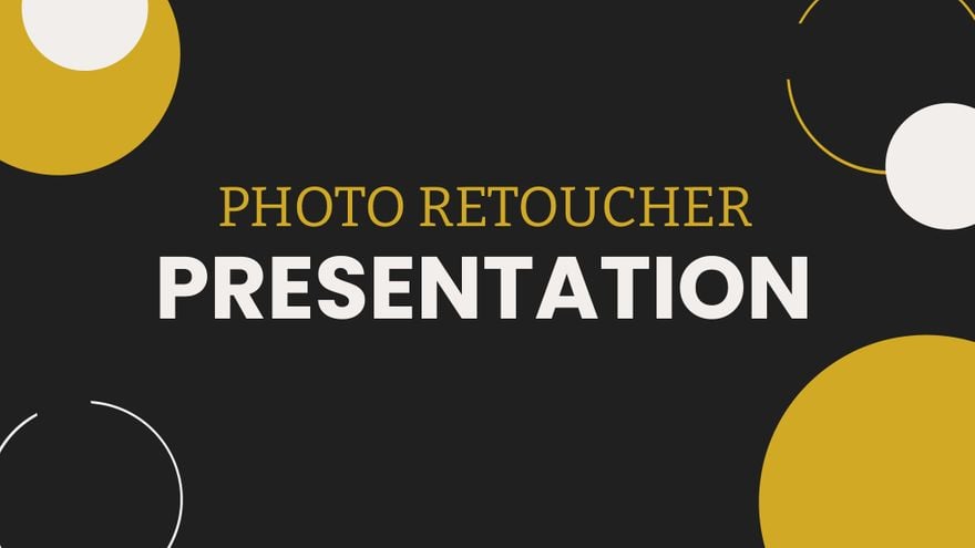 Photo Retoucher Portfolio Presentation