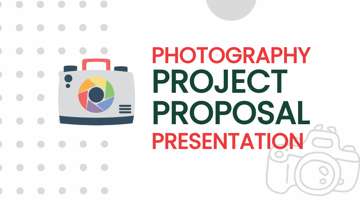 Photography Project Proposal Presentation Template