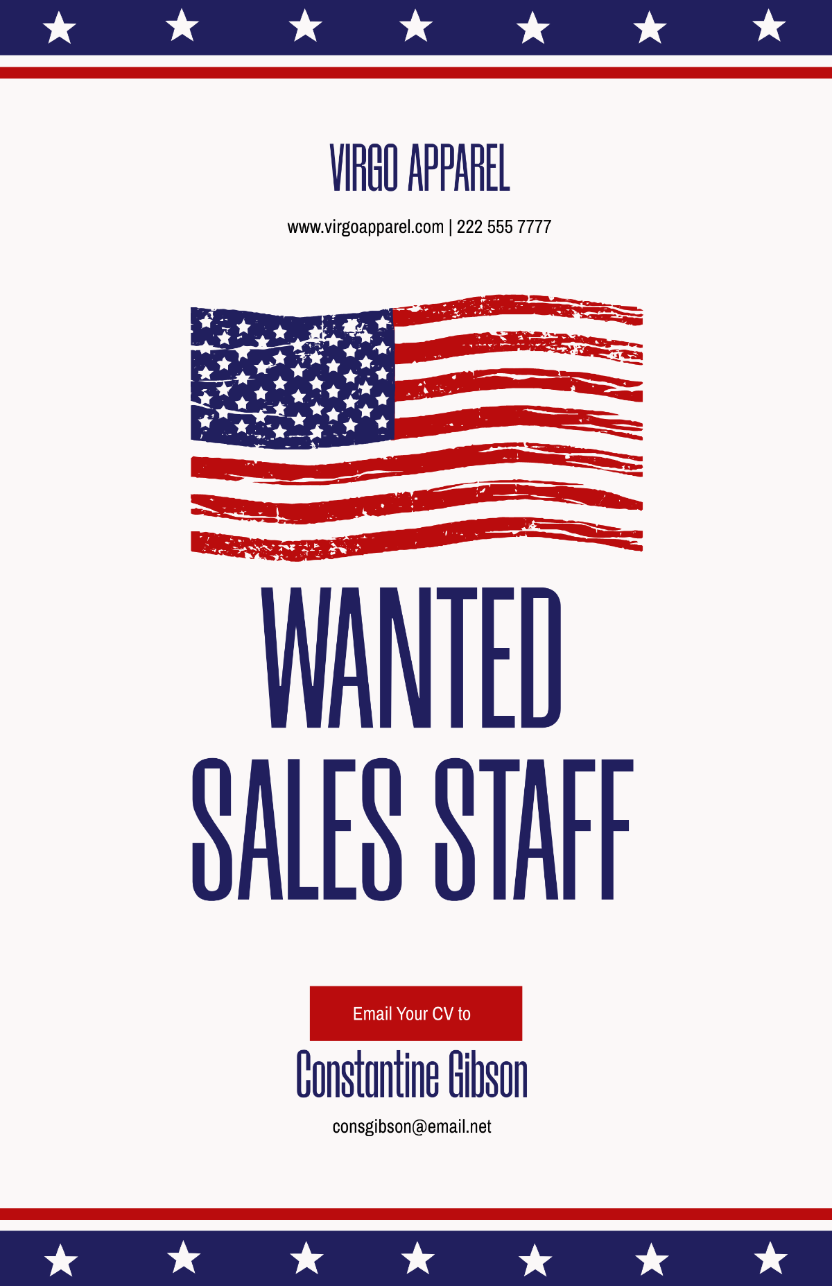 Patriots' Day Advertisement Poster Template