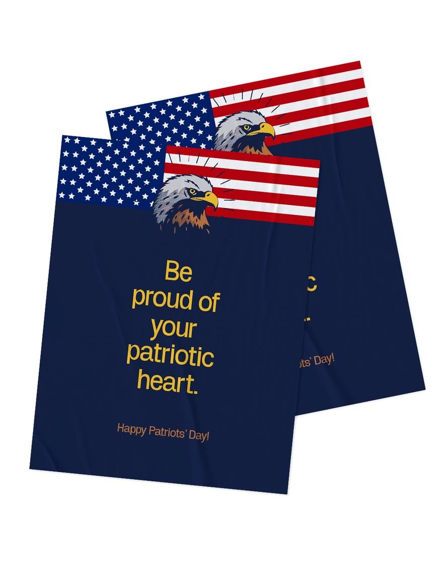Happy Patriots' Day Greeting Card