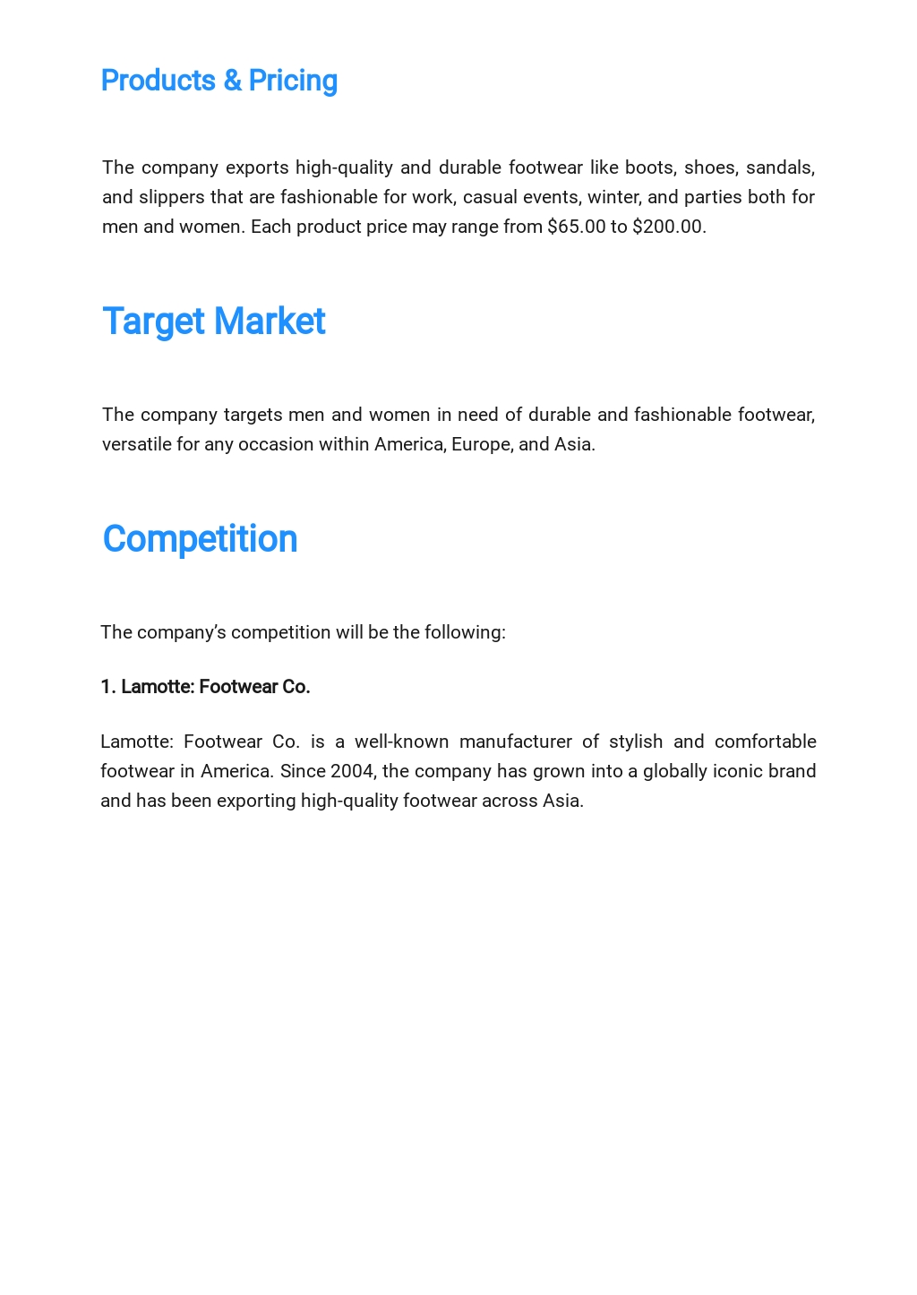 Sample australian export business plan image