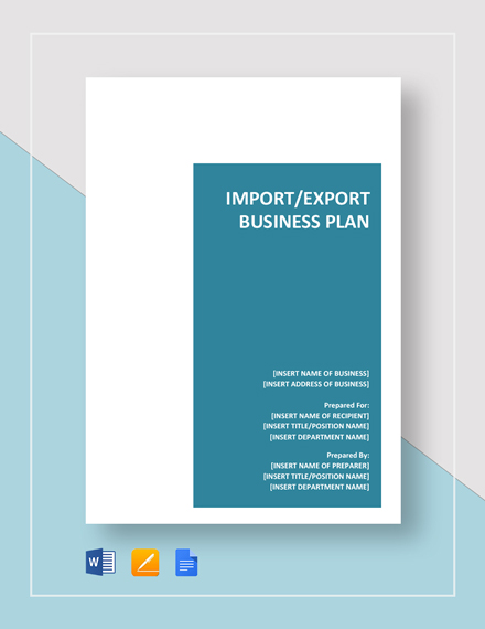 business plan template for transportation service