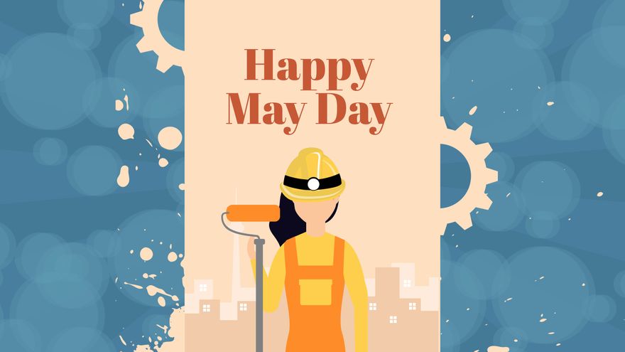 Free May Day Blur Background in PDF, Illustrator, PSD, EPS, SVG, JPG, PNG