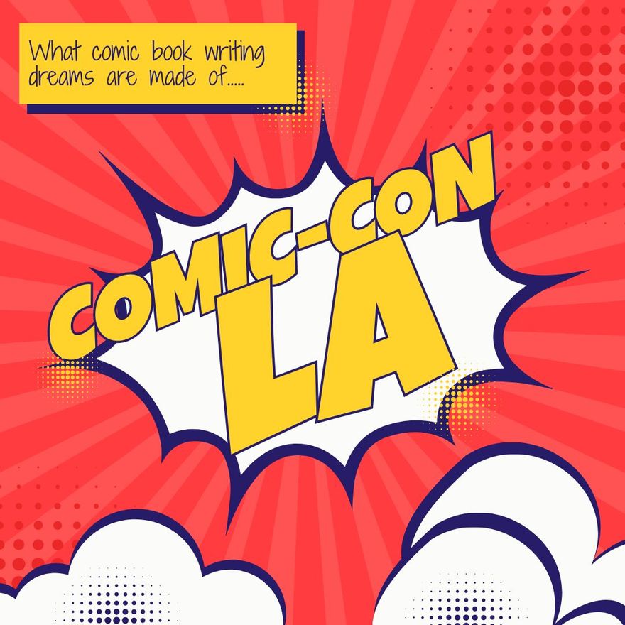 Free Comic-Con Instagram Post Template to Edit Online