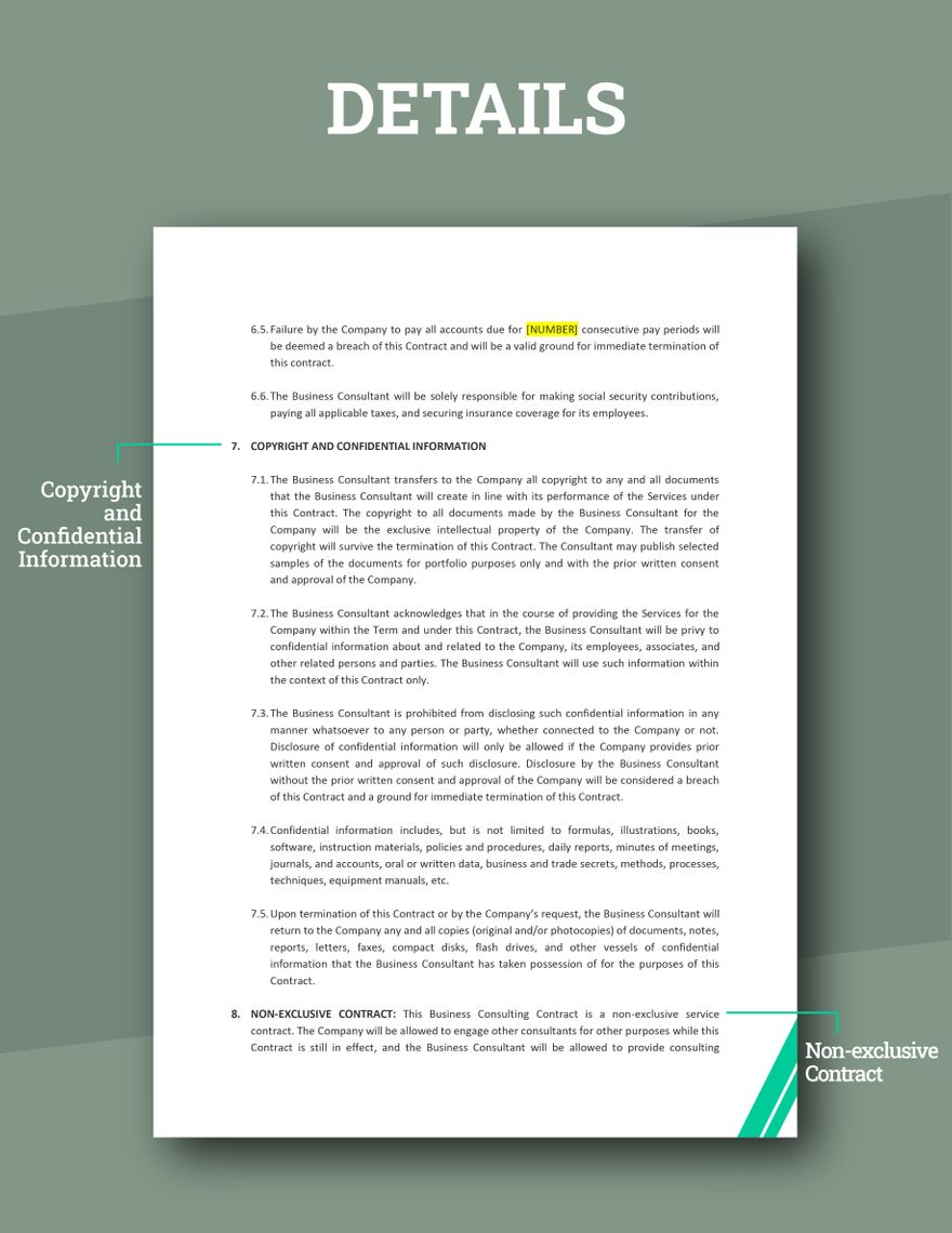 Business Consulting Contract Template