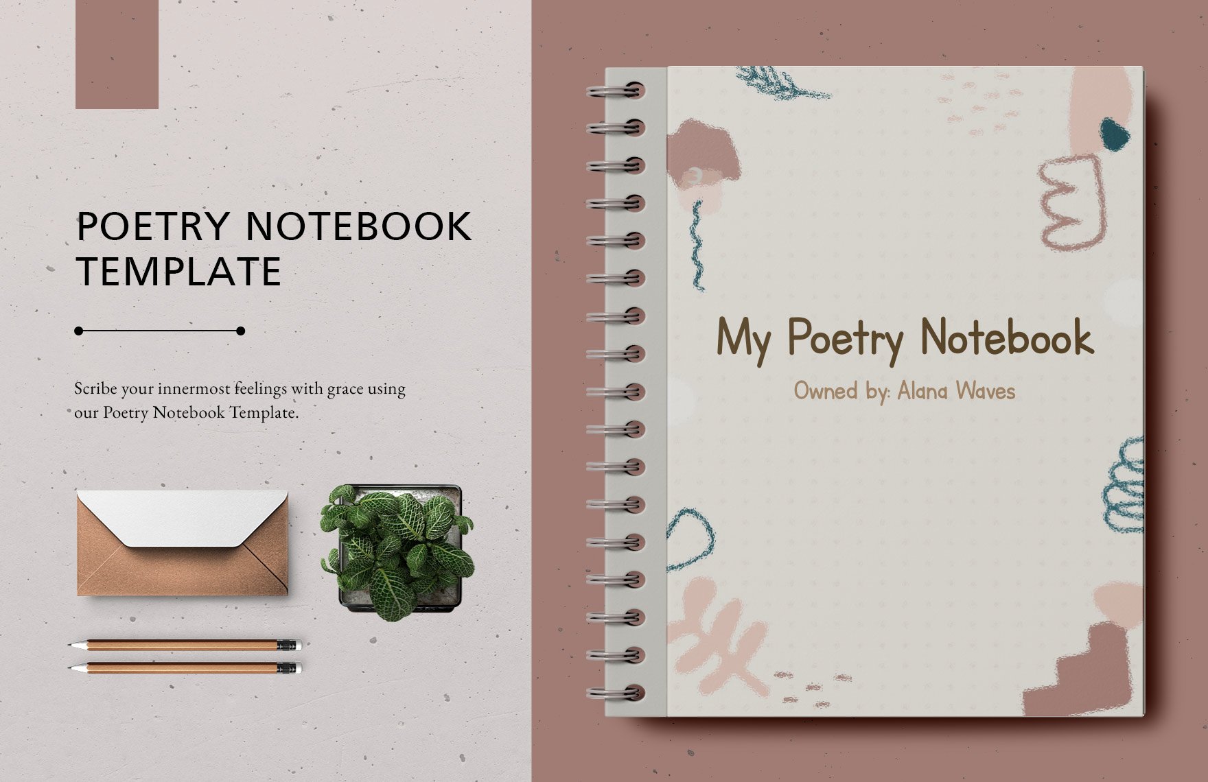 Poetry Notebook Template in Word, Google Docs, PDF, Apple Pages
