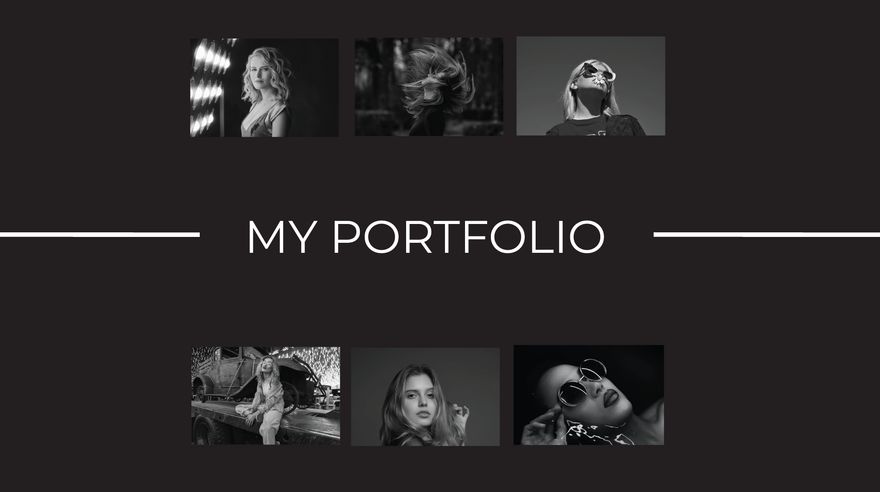 Free Instagram Photographer Portfolio Presentation Template to Edit Online