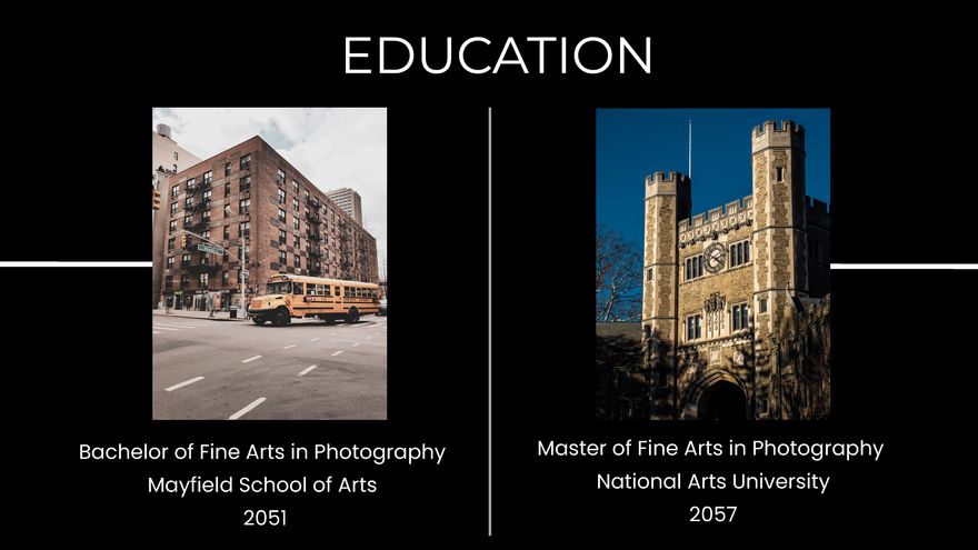 Free Instagram Photographer Portfolio Presentation Template to Edit Online