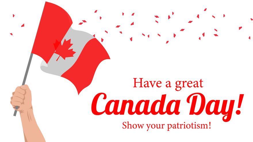 Free Canada Day Wishes Background