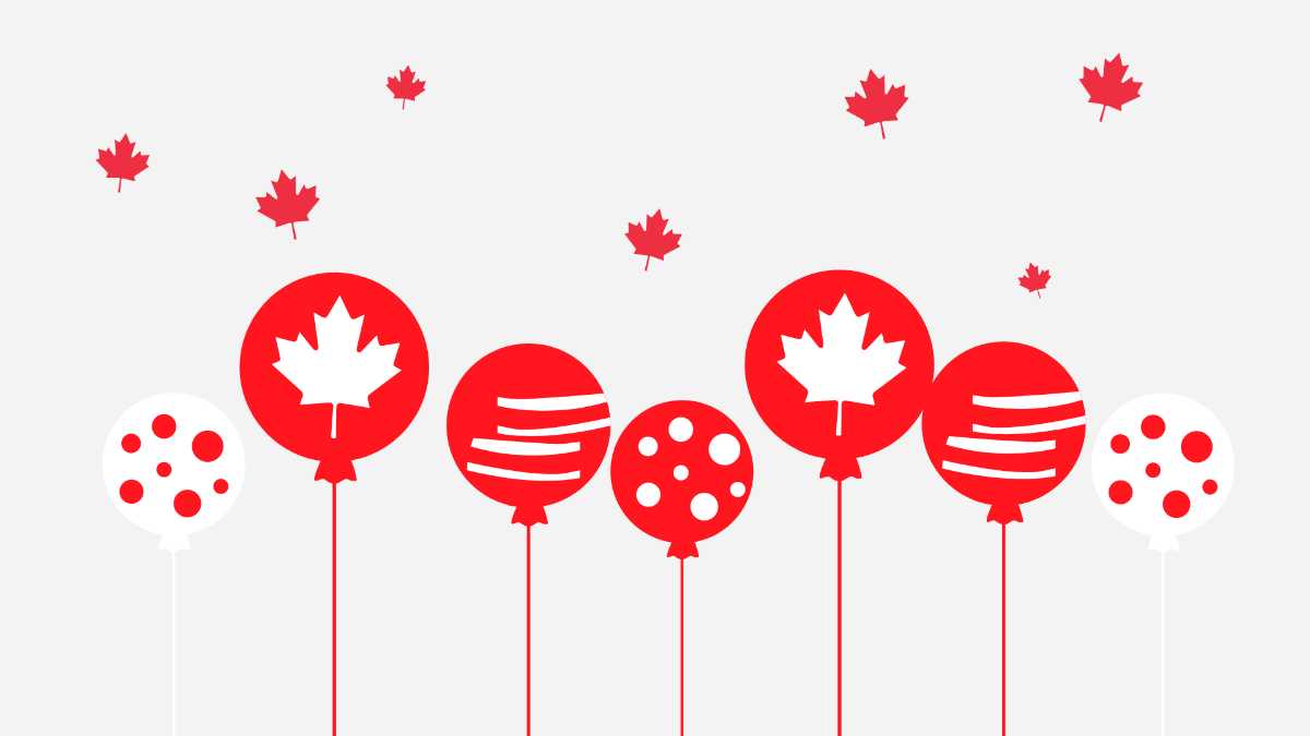 Happy Canada Day Background Template