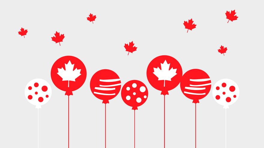Free Happy Canada Day Background