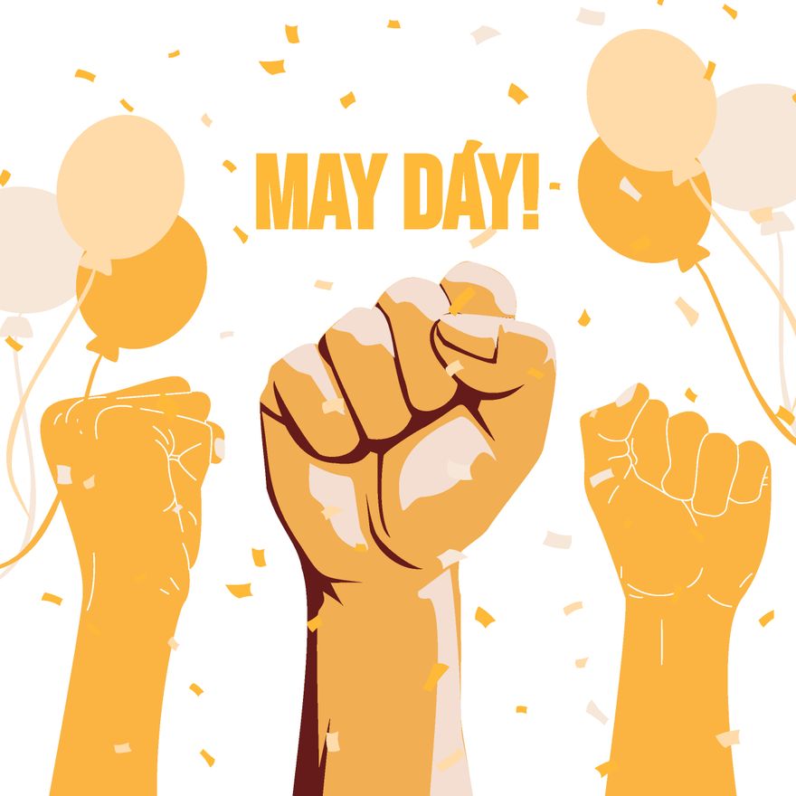 May Day Celebration Vector in Illustrator, PSD, EPS, SVG, JPG, PNG