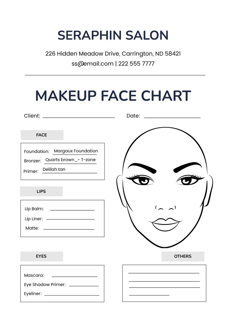 Free Printable Makeup Face Charts Makeup Vidalondon