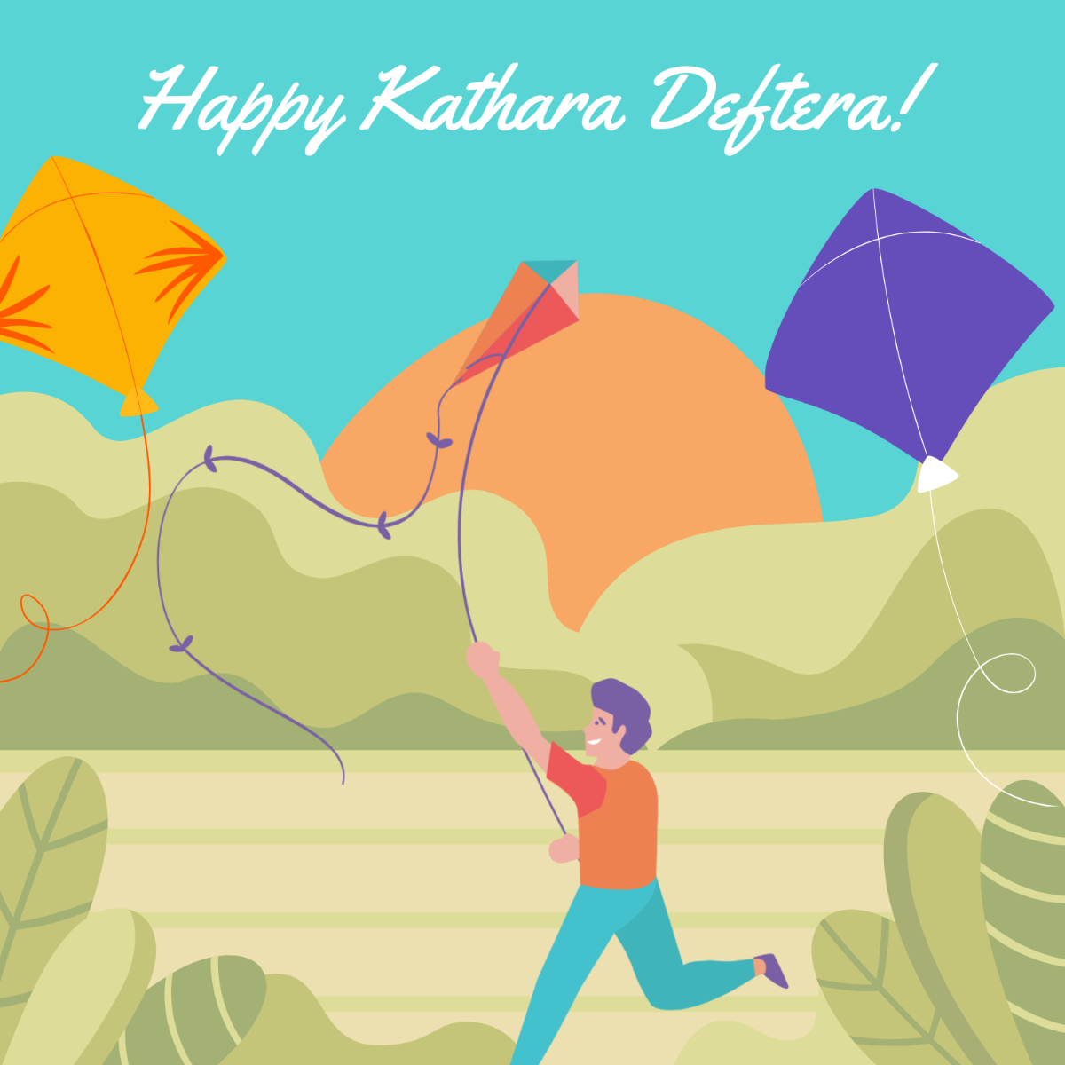 Happy Kathara Deftera Illustration Template