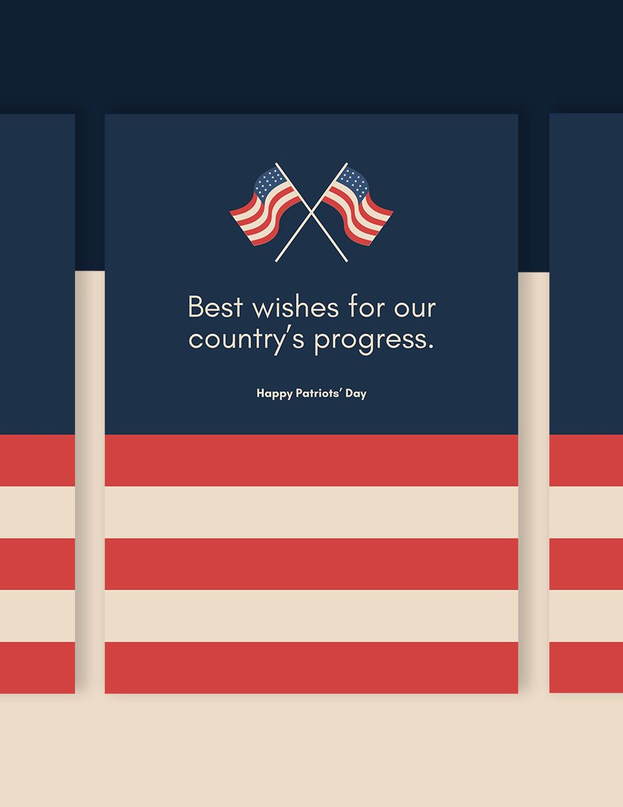 Patriots' Day Cartoon Background Template - Edit Online &amp; Download ...