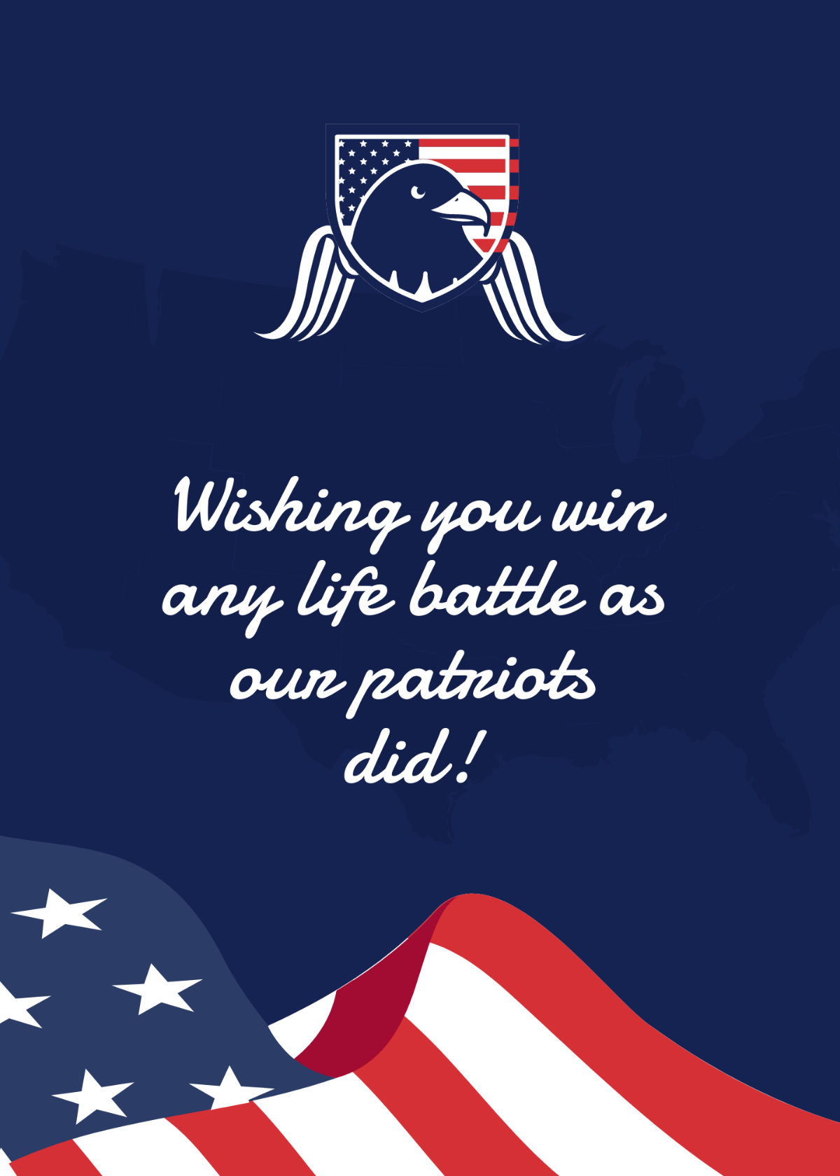 Patriots' Day Wishes For Friend Template