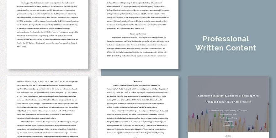 APA Case Study Format Template in Word Google Docs Download