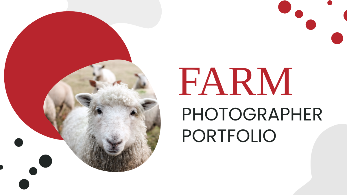 Farm Photographer Portfolio Presentation Template