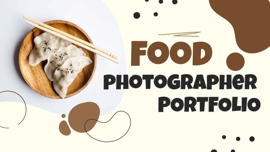 Food Photographer Portfolio Presentation