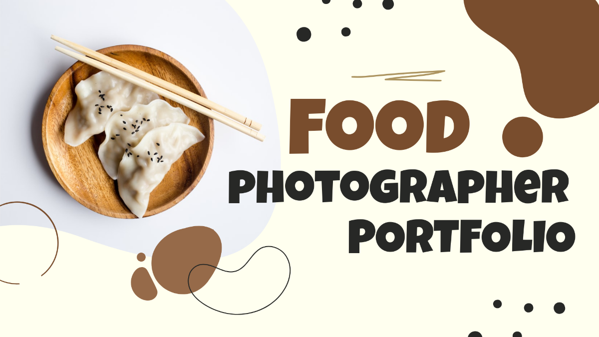 Food Photographer Portfolio Presentation Template