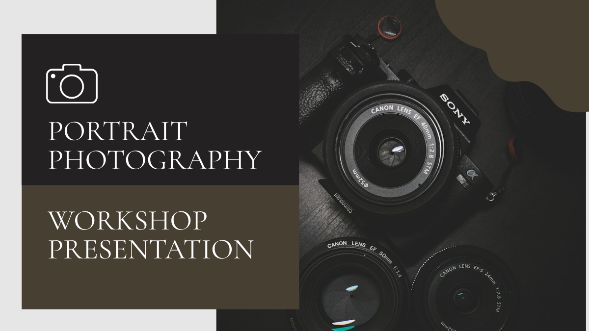 Portrait Photography Workshop Presentation Template