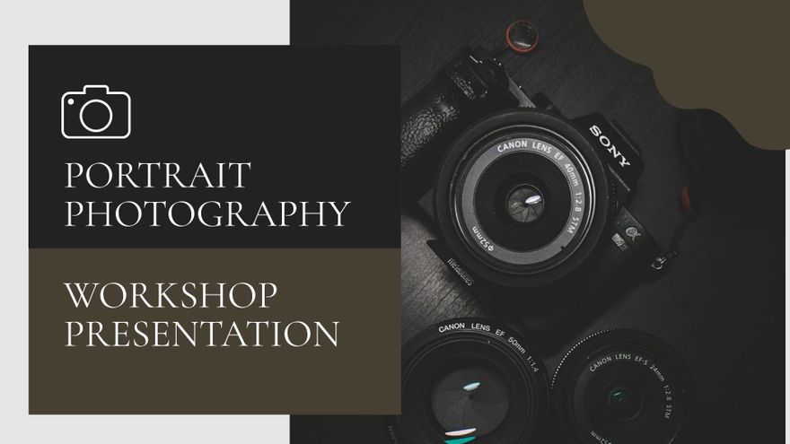 Free Portrait Photography Workshop Presentation Template to Edit Online Free Portrait Photography Workshop Presentation Template to Edit Online